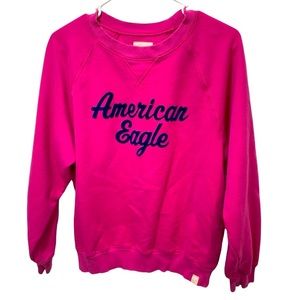 American Eagle Outfitters hot pink with blue letters size medium women’s